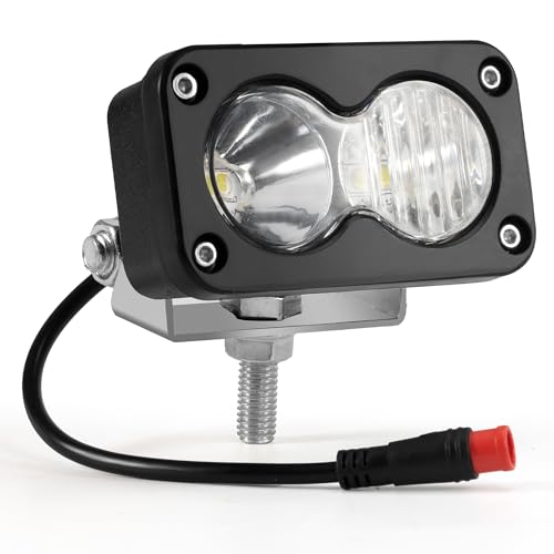 Headlight for Vamoose Mammoth Rad Power Bikes RadMini RadRover RadExpand RadRunner E-bike 6000K 20W Waterproof E-bike Light2 Pin