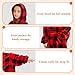 Teen Wearable Blanket Hoodie Red and Black Plaid Warm Oversized Sweatshirt Hooded Blanket Ideal for Family and Friends One Size Fits All