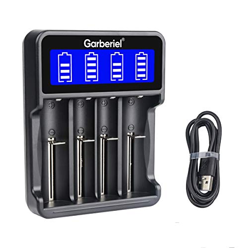 LCD Display 18650 Battery Charger Universal Smart Charger for Rechargeable Batteries Li-ion Batteries 18650 26650 18490 17670 17500 16340 14500, Ni-MH/Ni-Cd A AA AAA Batteries