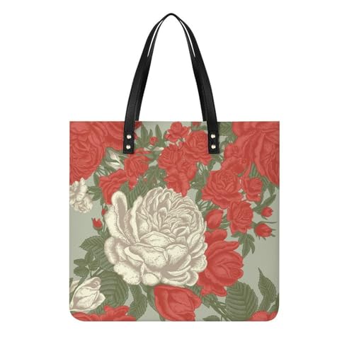 Sac à bandoulière roses blanches et rouges pour vos escapades de week-end et sorties