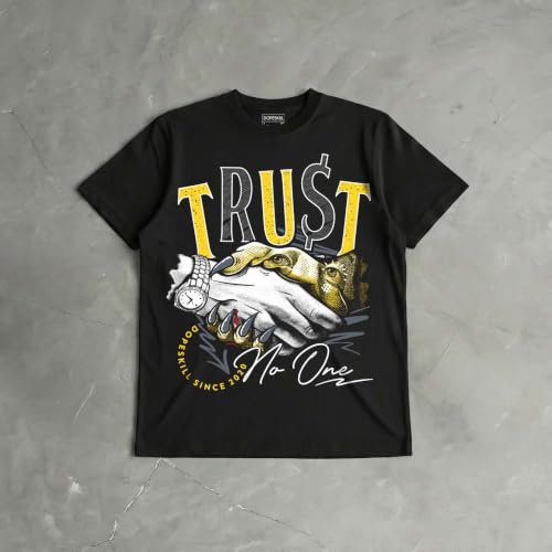 Image of DopeSkill Graphic Tee Streetwear Hip Hop Hypebeast Unisex T-Shirt Sneaker Colour Matching Shirts Rapper Mouth