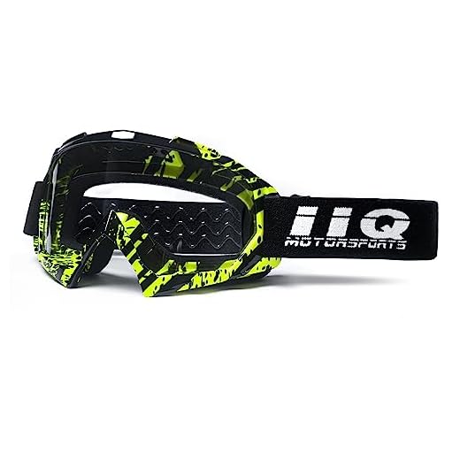 IIQBOVEN Maschera Motocross,Occhialoni Moto Visiera Cross, Occhiali Da MTB/Enduro, Occhiali Da Moto, Occhiali MX Per Uomini Donne Giovani, Adatti A Occhiali Da Mtb Mascherine Casco Cross