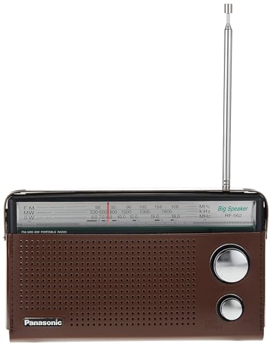 Panasonic 3 Band Portable Radio (Model: Rf-562Dgc1-K), Brown