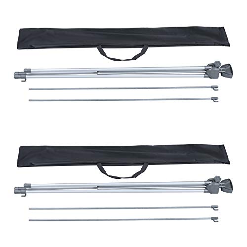 T-SIGN X Banner Stand, Banners & Signs for Business - 23inch x 63inch to 32inch x 78inch Adjustable Banner Holder - Portable Retractable Banner with Bag - Banner for Trade Show & Display (Pack of 2)