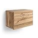 MOBILI FIVER, Unité Murale cubique avec Porte, Iacopo, Bois Rustique, Mélaminé, Made in Italy