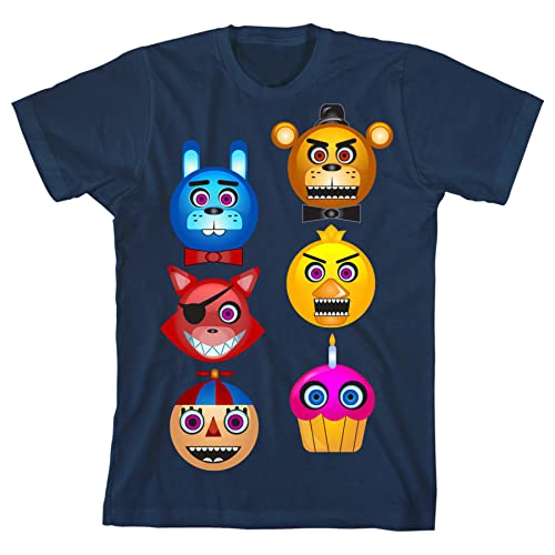 T-shirt Five Nights at Freddy's garçon bleu marine XS vêtement gaming de collection