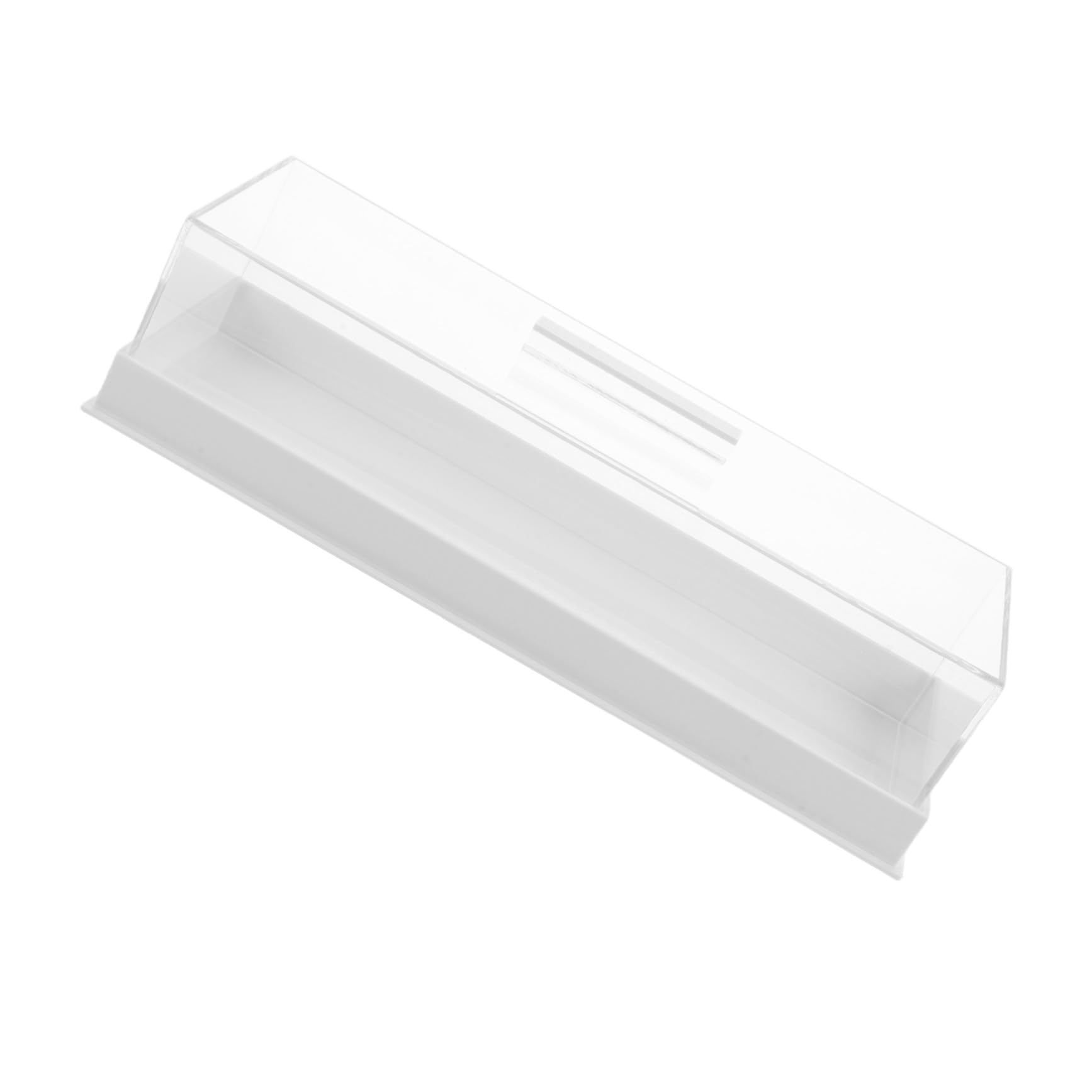 Ipetboom Expositor Rectangular para Tartas de Acrílico con Tapa de Color Claro, Soporte para Tartas Fácil de Limpiar y Versátil para Reuniones en Casa o Cafeterías