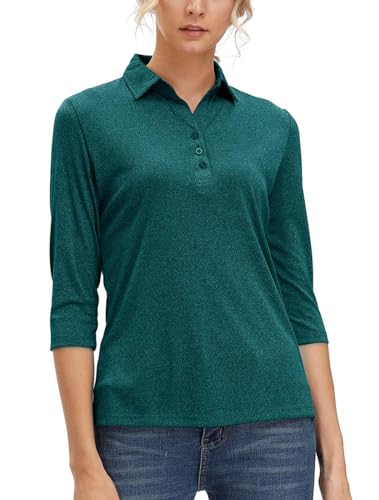 Polo de golf anti-humidité performance à col en V respirant