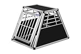 ALPUNA Transportbox N41 – Aluminium Hundebox 96×65×65 cm – Auto Hundebox mit Notausstieg, sicherer Hundetransport im Kofferraum