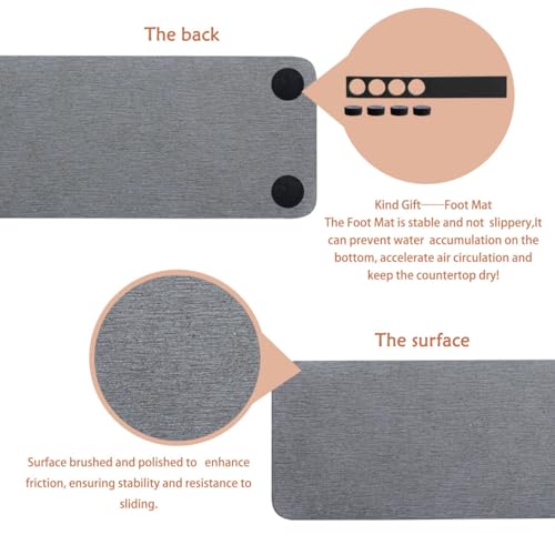 Porte-savon diatomite absorbant séchage rapide pour évier - 8