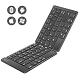 Foldable Keyboard, Number-one Folding Bluetooth Keyboard Ultra Slim Portable Rechargeable Wireless...