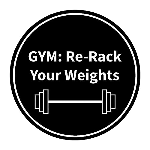 Panneau de musculation GYM Re-Rack Your Weights lot de 2 grands affichages noirs de rangement
