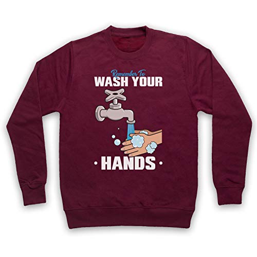 Sweat-shirt coronavirus public service announcement pour adultes bourgogne XL