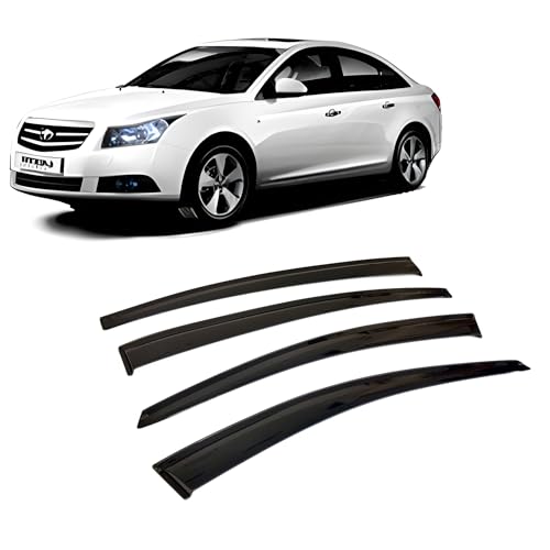 Déflecteur d'air pour Chevrolet Lacetti 2008-2017 | Lot de 4 bulles de porte extérieures