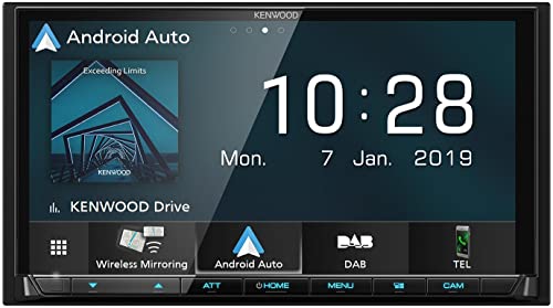 Kenwood DMX8019DABS Autoradio mit DAB+, Wireless CarPlay und Android Auto