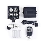 Universal Air Ride Suspension Manifold Solenoid Valve 1/4 NPT 12V Air Ride Suspension Manifold Bag Controller Valve Pneumatic Shock Absorber With Convenient Remote Controller 0-200psi