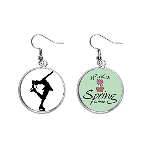 Pendientes de patinaje artística para lucir en eventos de primavera