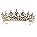 Affidabile Wedding Tiara Sposa di cristallo principessa Tiara fascia compleanno superiore nuziale Accessori per capelli Compatibile con delle ragazze delle donne (argento) Pratico ( Color : Golden )