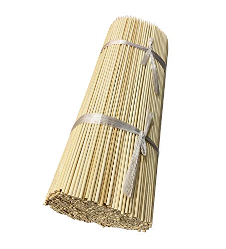Bâtons de bambou 3 mm x 30 cm pour tuteur de plante et support de fleurs