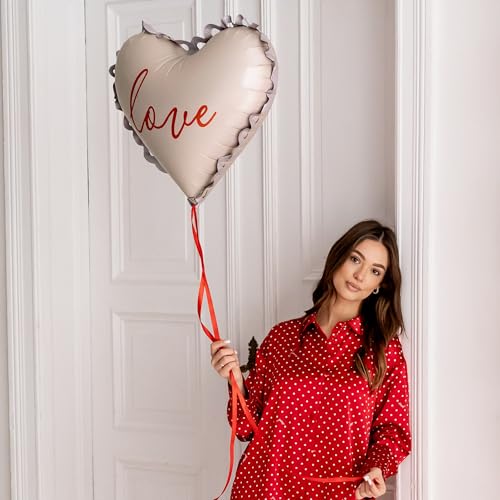 Stylish Pastel Baby Pink Heart Shaped balloons PartyDeco 26x22 Inch Valentine Romantic Balloons Hear