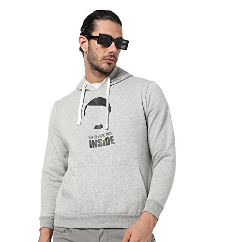 Image of CAHOOT Men's Printed Sweatshirt Regular Fit for Casual Wear | Full Sleeve | Cotton | Stylish Sweatshirt Crafted with Comfort Fit and High Performance for Everyday We