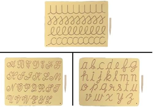 RCW Wooden Tracing Board for Kids Educational Learning Toys with Pencil ...