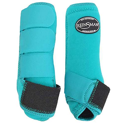 Reinsman Apex Front Pair Splint Boots- Aqua (Large) -  Circle Y Saddles Inc, 9126-LG-AQ