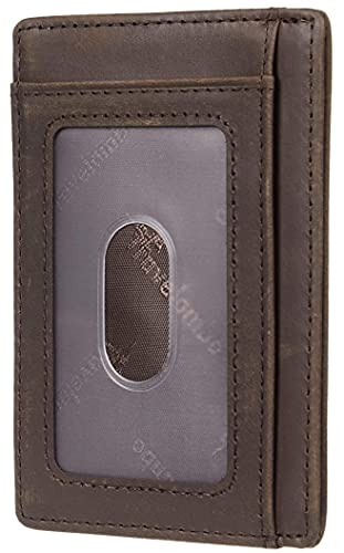 Travelambo Womens Multi Card Case Wallet & Front Pocket Minimalist Leather Slim Wallet #TOP6