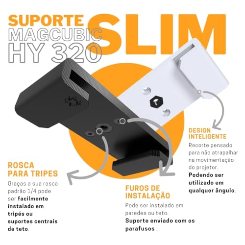 Suporte de Teto e Parede para Projetor Salange/Magcubic HY320 e Tripé