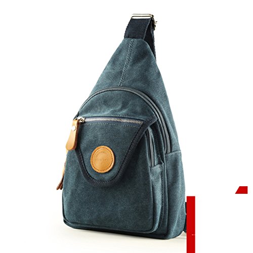 Sac de toile homme décontracté type pack de poitrine et messager - 3