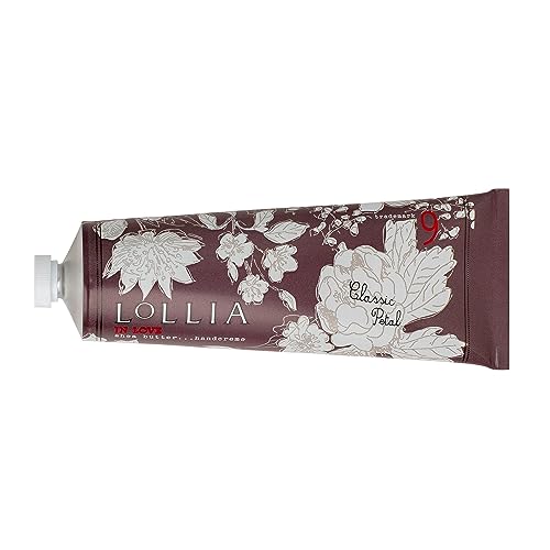 LOLLIA In Love Handcreme, 4 oz. – Classic Petal – Scented Hand Cream for Women, Moisturizing Hand Lotion for Dry Hands, Shea Butter & Cocoa Butter, Quick Absorbing Lotion