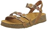 Für schmalere Füße perfekt THINK! Damen KOAK nachhaltige Riemchen Sandale, 3000 TAN/Kombi, 41 EU
