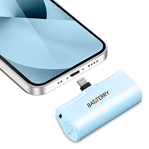 Small Portable Charger for iPhone- Ultra-Compact Power Bank, Cute Battery Pack for iPhone- 4800mAh MiniPortable Charger for iPhone 14/14 Pro Max/13/13 Pro Max/12/12 Pro Max/11 Pro/XS Max & More