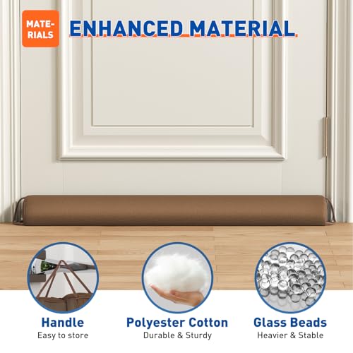MAGZO Under Door Draft Stopper 36 Inches, Home, Brown by MAGZO - Used condition - Image 3