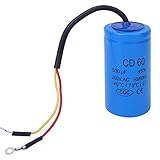 CD60 Run Capacitor, 250V AC 500uF CD60 Run Start Capacitor, for Refrigerators, Air Conditioner, Motor, Air Compressor