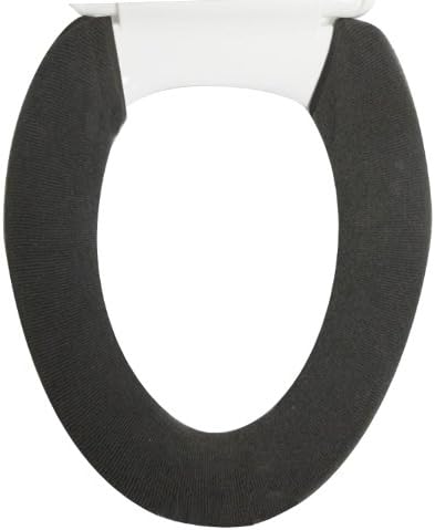 Human Creations Chill-Away Button-up WarmToilet Seat Cover (w/Stainless Buckles & Extra Secure end-Hooks)