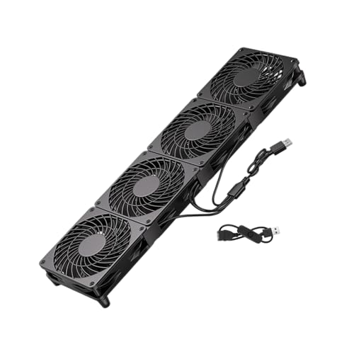 Ventilador de refrigeración USB silencioso de 12 cm con control de velocidad