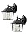 DEWENWILS 2 Pack Dusk to Dawn Outdoor Wall Light Fixture, Wall Lantern Porch Light with Glass Shade, Waterproof Outdoor Wall Sconce Lamp for Garage, Backyard (Classic)