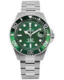 LOUIS XVI Le Baron Automatico 3125 - Ø 41 mm - Orologio da uomo - Impermeabile - Cinturino Argento - Quadrante Verde - Orologio automatico