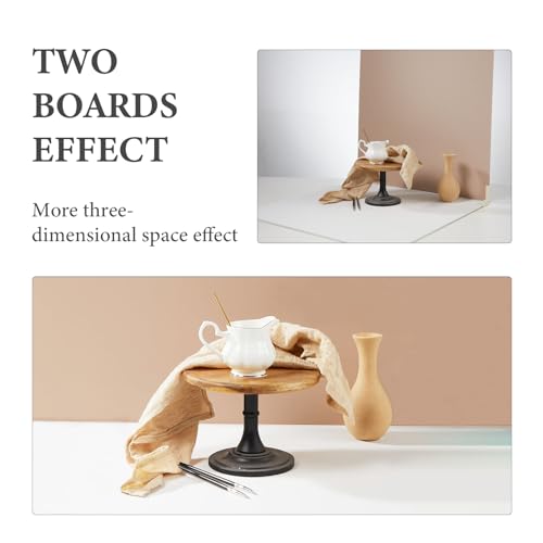 Image of 2-Sided 2 PCS Morandi Photo Backdrop Boards, Flat Lay Food Photography Background, Durable Waterproof Product Photography, 24x24 Inch, BEIYANG