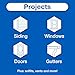 GE All Purpose Silicone Caulk, Clear, 10 fl oz Cartridge, 1 Pack - 100% Waterproof Silicone Sealant, Stronger Adhesion, Freeze & Sun Proof