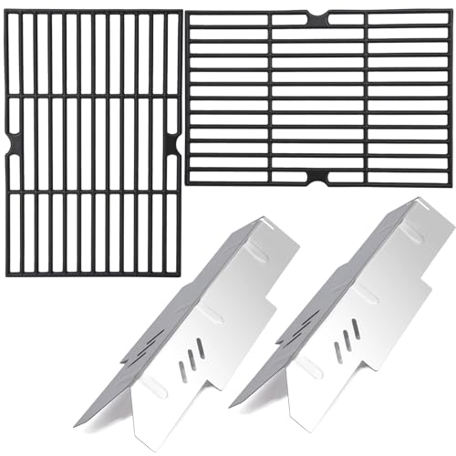 Criditpid Grill Replacement Parts for Dyna Glo DGF350CSP DGF350CSP-D 2 Burner Grill, Stainless Steel Grill Heat Tents & Grill Grates Kit for Dyna-Glo DGF350CSP Grill.