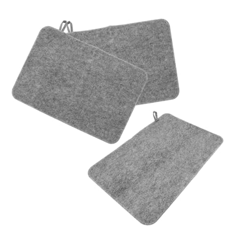 TOYANDONA 3 Piezas Alfombrillas de Sauna de Fieltro Grueso Aislamiento Térmico y Antideslizantes Cojines Absorbentes para Baño SPA Ducha y Bañera de Hidromasaje