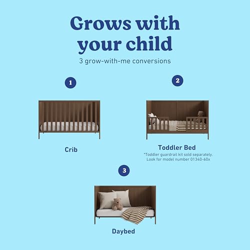 Graco Theo 3-in-1 Convertible Baby Crib, Hazelnut - image 4