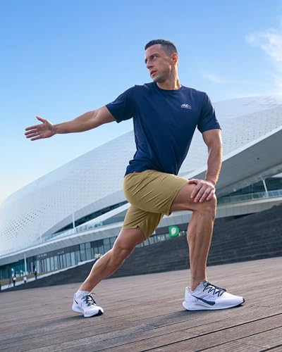 Image of G Gradual Men's Athletic Running Shorts with Zipper Pockets Quick Dry 7 inch / 5 inch / 9 inch Workout Gym Shorts for Basketball Hiking