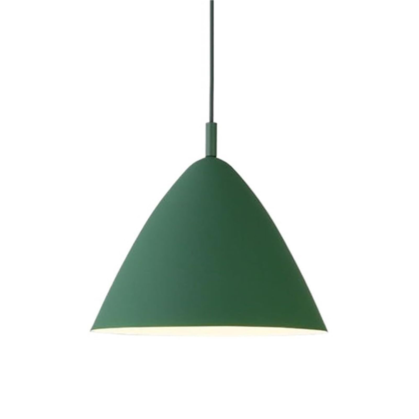 KBUUKYYXouy Colorful Metal Pendant Light Fixture for Kitchen Sink Minimalism Vintage Lighting, Nordic Simple Ceiling Hanging Lamp Chandelier for Over Island Dining Room(Green,10.6in)