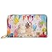Produktbild JHGFG Mode Handtasche Reißverschluss Brieftasche Labrador Retriever Hund Geburtstagstorte Party Telefon Kupplung Geldbörse Abendkupplung Blockieren Leder Brieftasche Multi Card Orgel