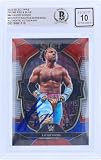 Xavier Woods WWE Autographed 2023 Panini Select Red & #84 Beckett Fanatics Witnessed Authenticated 10 Card - NFL Autographed Football Cards