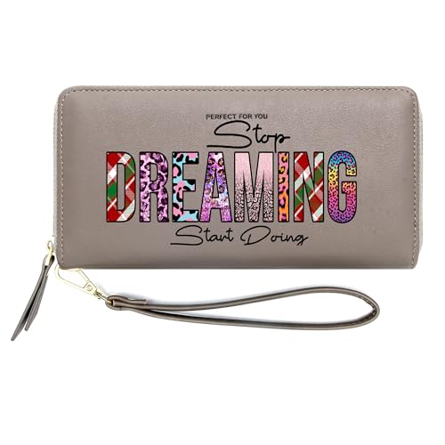 ZRTARY Customized Women Wallets with Graphics Text,Father's Gift for Father Grandfather,Birthday Gift Valentine's Day Gift for Wife 1300r