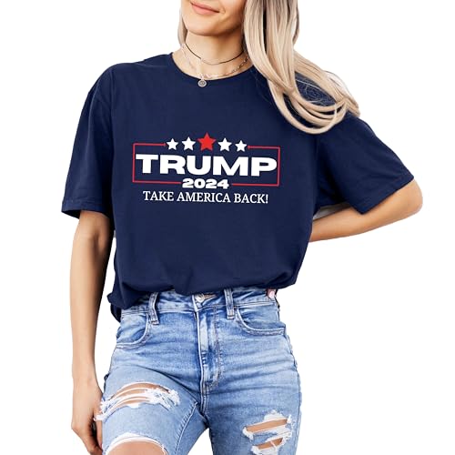 Generic Trump 2024 Take America Back T-Shirt, Navy Shirt For Women And Men thumb #1